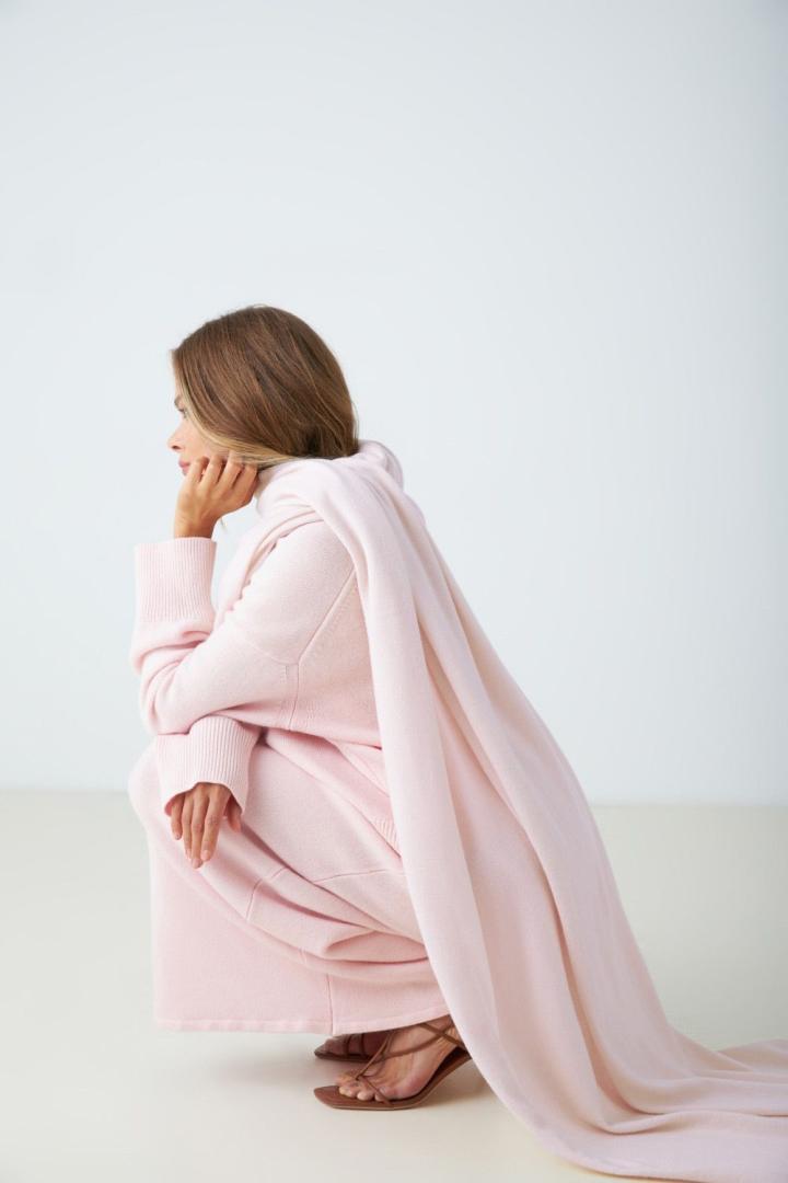 Палантин из кашемира "Легкий Румянец"