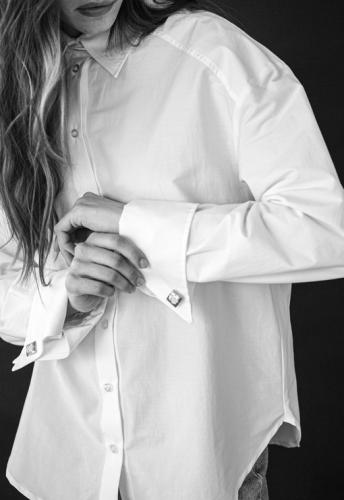Рубашка оверсайз белая