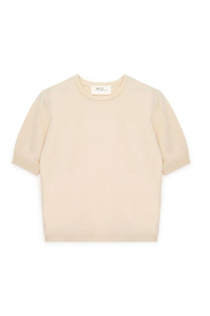 Футболка из кашемира "Взбитые Сливки"