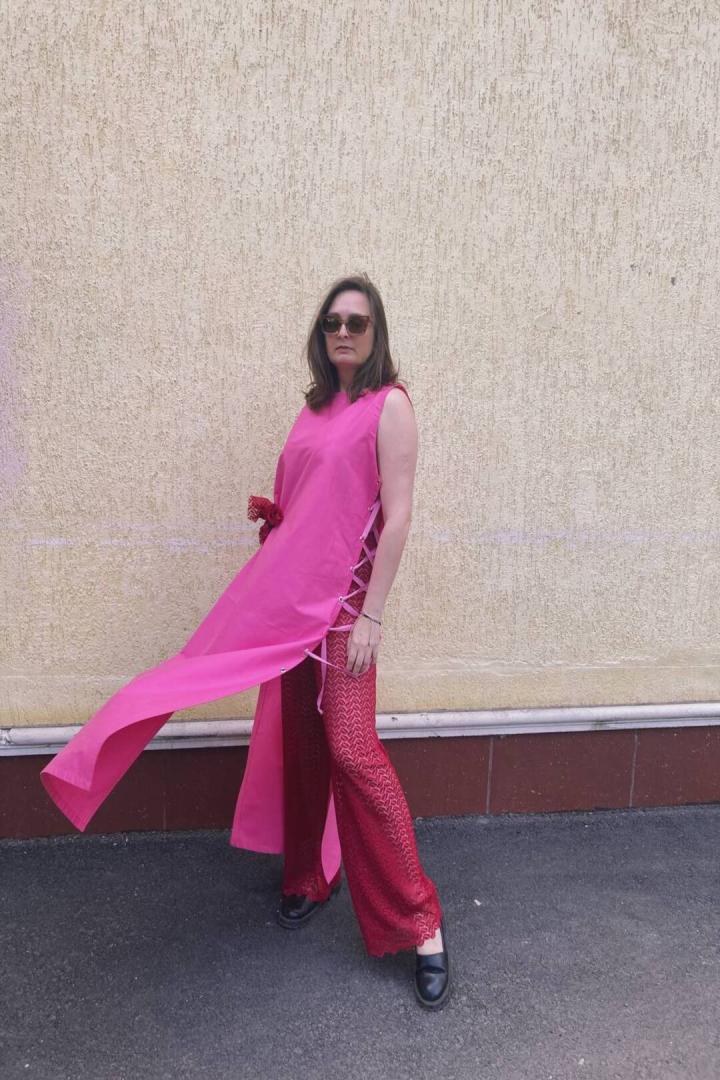 Брюки ажурные