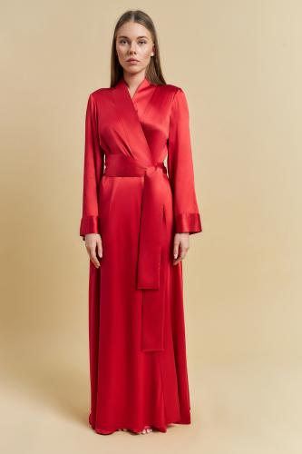 Халат из натурального шелка