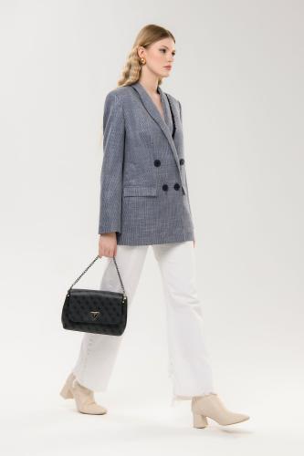 Жакет синяя клетка