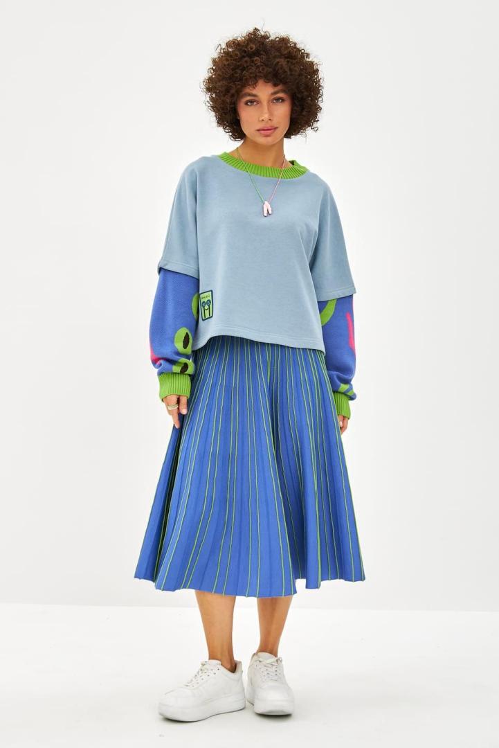 Юбка трикотажная Blue Green