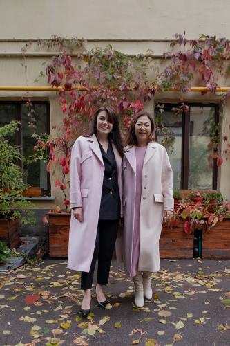 Пальто Севилья розово-бежевое