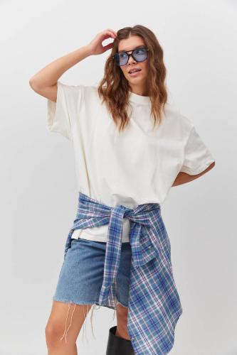 Футболка оверсайз белая