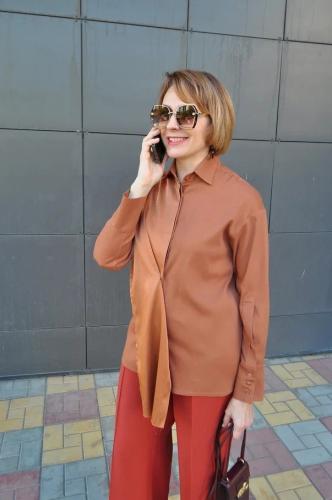 Рубашка женская из шёлка