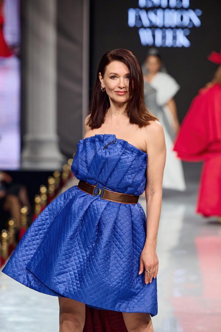 Платье синее