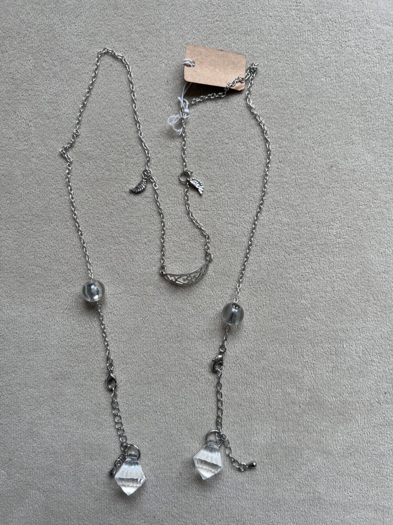 Миты - серебристые цепочки для лица