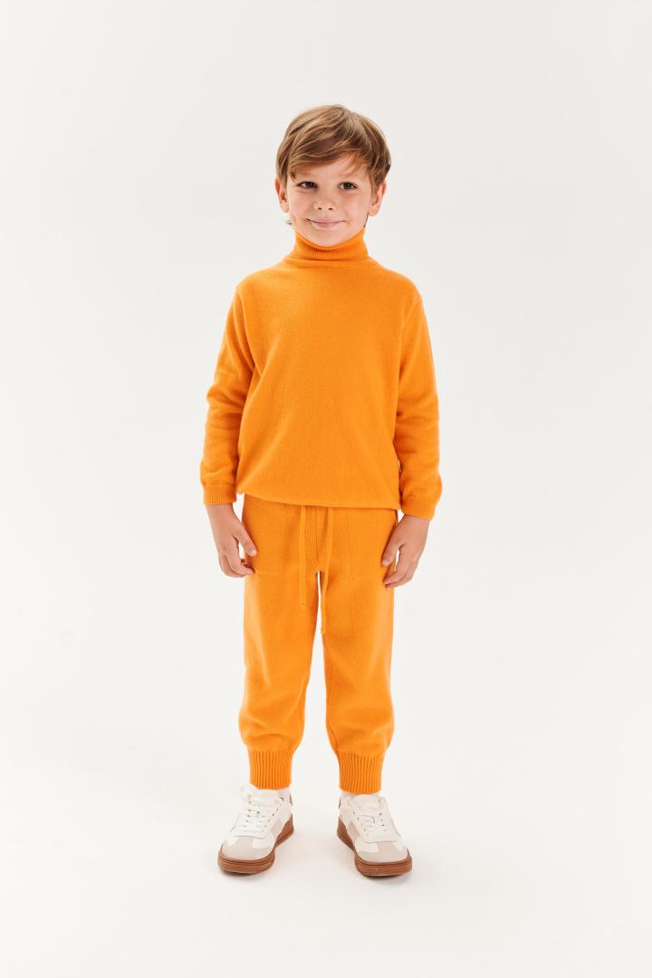 Джоггеры из кашемира детские "Сочный Абрикос" Джоггеры из кашемира детские "Сочный Абрикос"