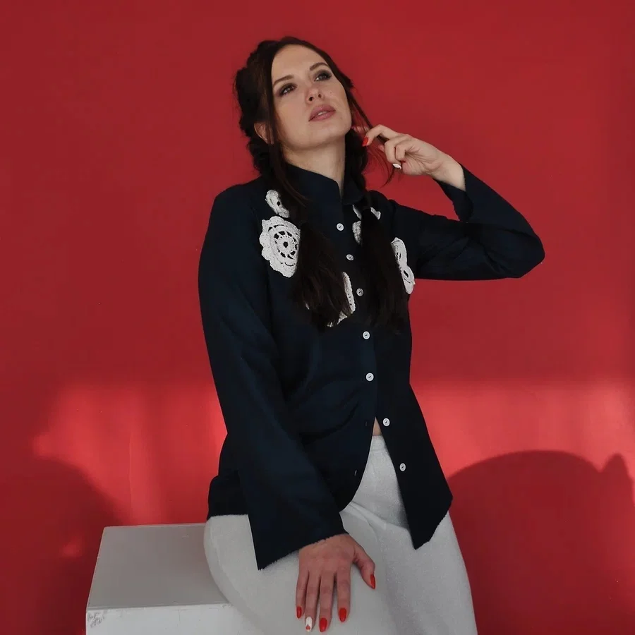 Рубашка из плотного трикотажа "Спокойствие"