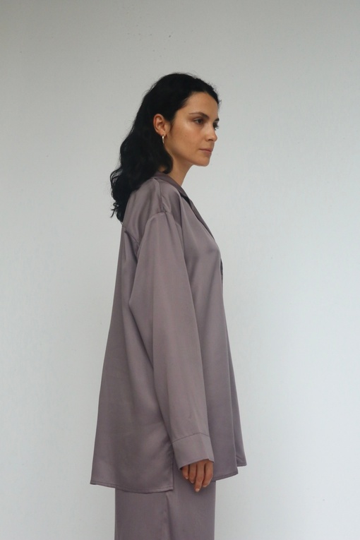 Рубашка с длинным рукавом "Сливовая дымка"