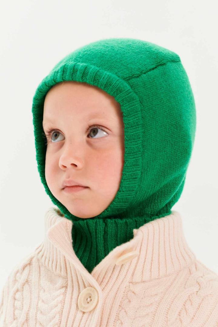 Балаклава из кашемира детская "Майская Зелень" Балаклава из кашемира детская "Майская Зелень"