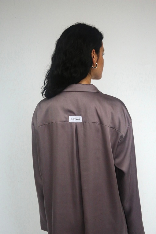 Рубашка с длинным рукавом "Сливовая дымка"