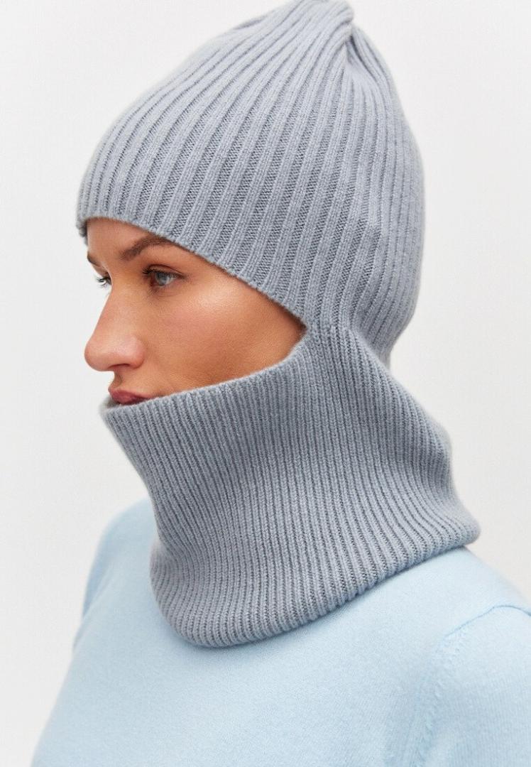 Балаклава из кашемира "Темный Жемчуг" Балаклава из кашемира "Темный Жемчуг"