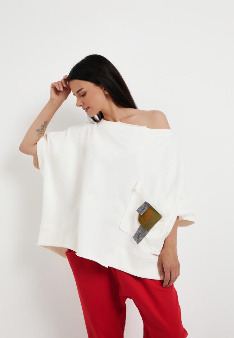 Футболка Летучая мышь белая