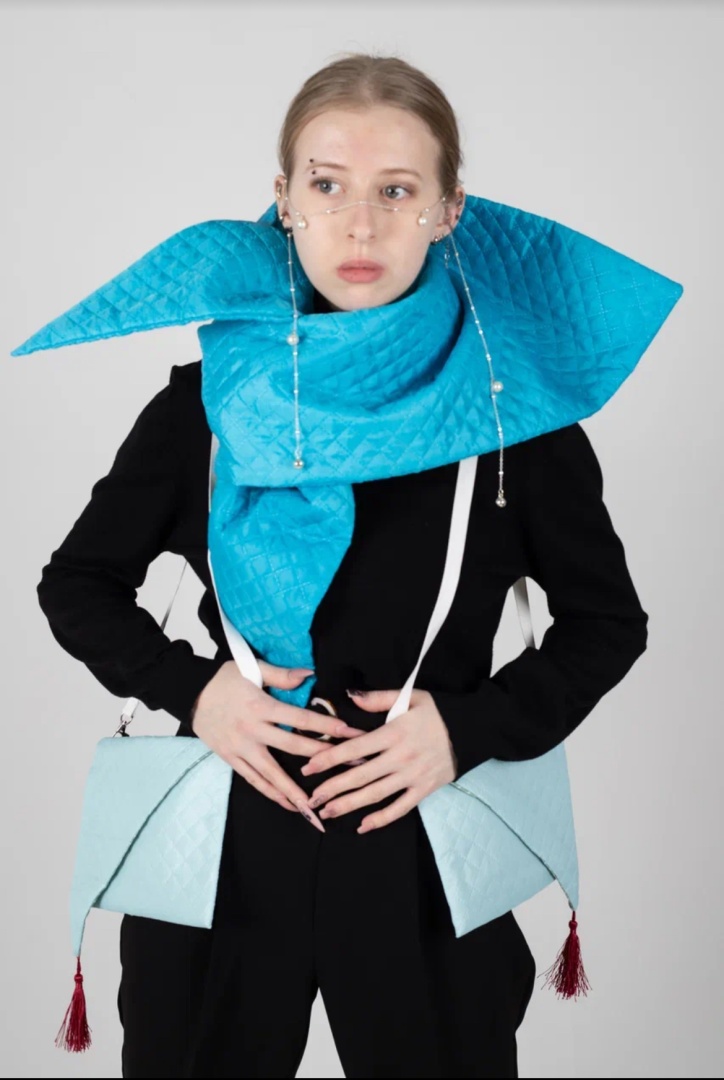 Косынка двусторонняя, стеганая