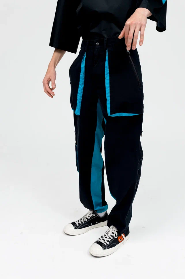 Спортивный костюм в стиле киберпанк (Футболка и штаны)