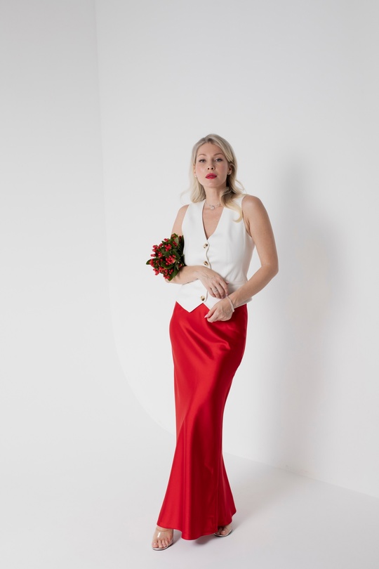 Юбка в бельевом стиле