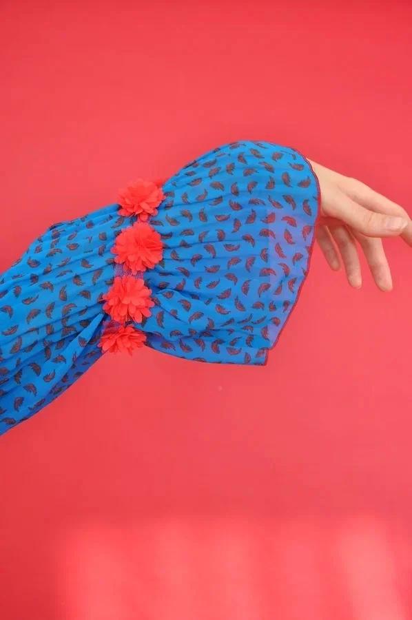 Рубашка из крепа "Вопрос"