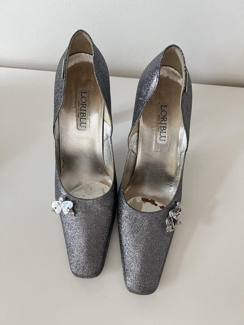 Украшения для обуви "Серебристые"