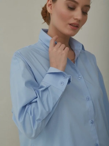 Рубашка-трансформер свободного кроя с отстегивающимся низом в двух цветах