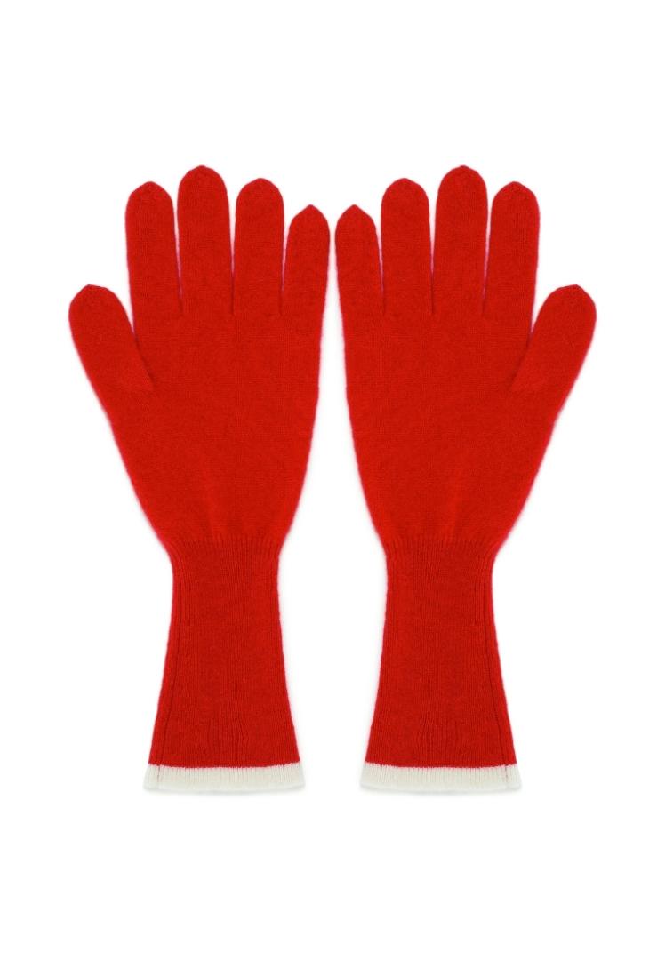 Перчатки кашемировые удлиненные "Вишня Барбадоса"