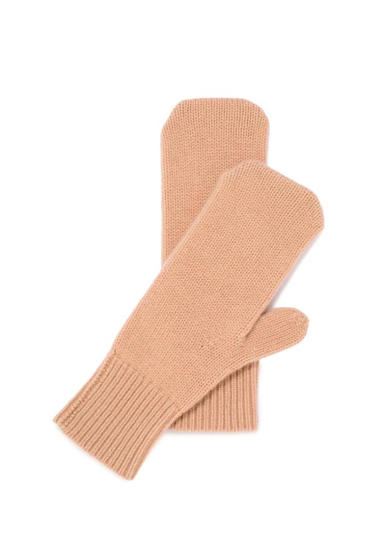 Варежки из кашемира "Кремовый Латте"