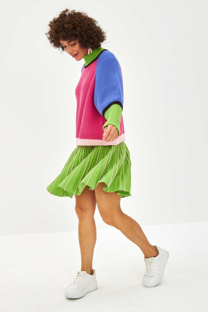 Юбка трикотажная Green Pink