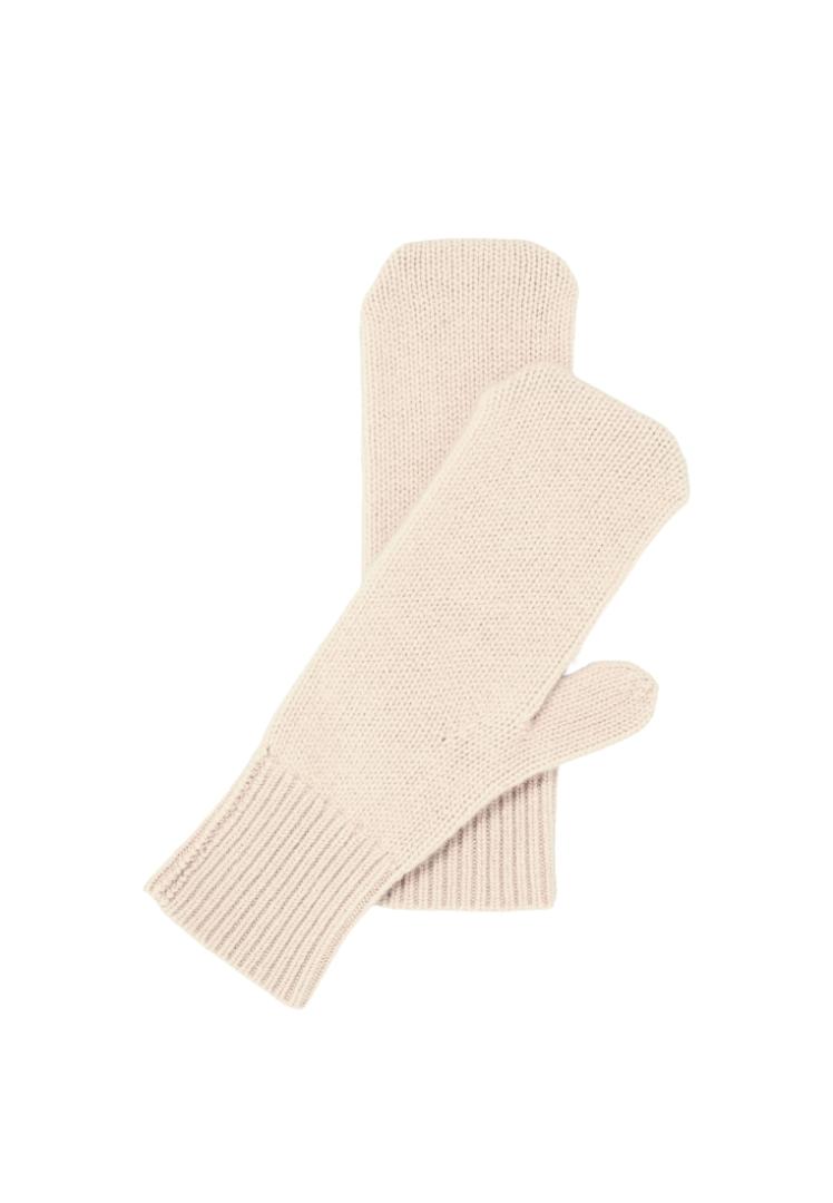 Варежки из кашемира "Взбитые Сливки"