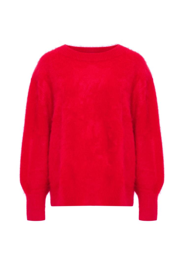 Свитер из пушистого кашемира "Вишня Барбадоса"