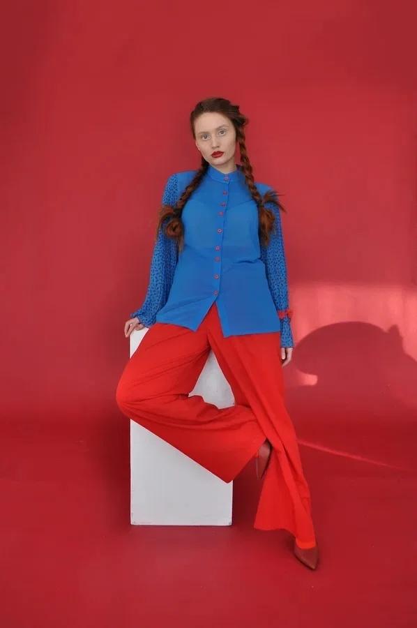 Рубашка из крепа "Вопрос"