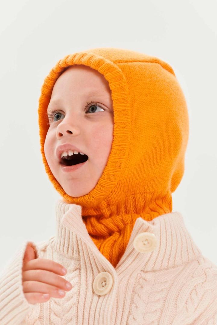 Балаклава из кашемира детская "Сочный Абрикос" Балаклава из кашемира детская "Сочный Абрикос"