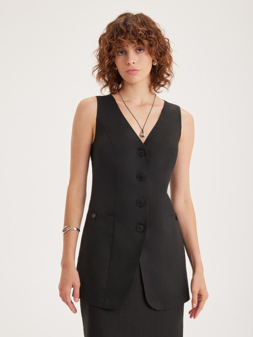 Жилет Olga из 100% льна Max Mara