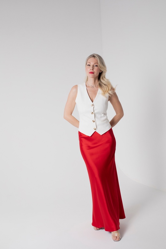 Юбка в бельевом стиле