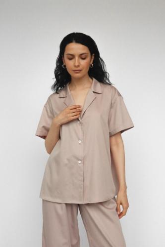 Рубашка с коротким рукавом "Айвори"