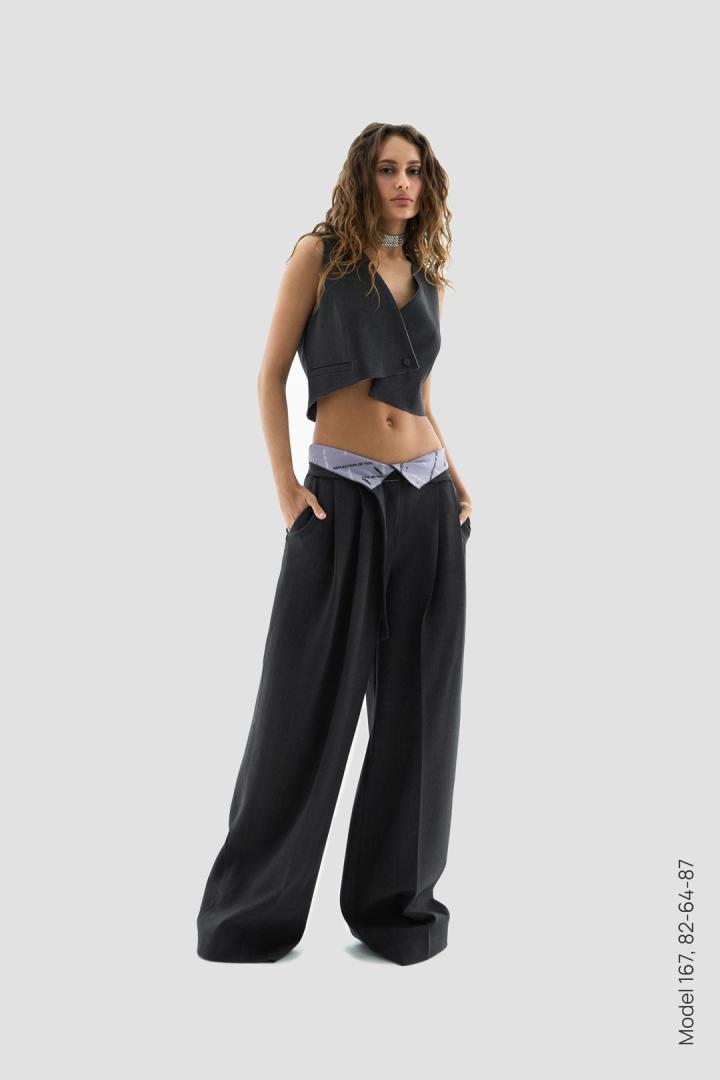 Брюки Street Palazzo Pants Gray