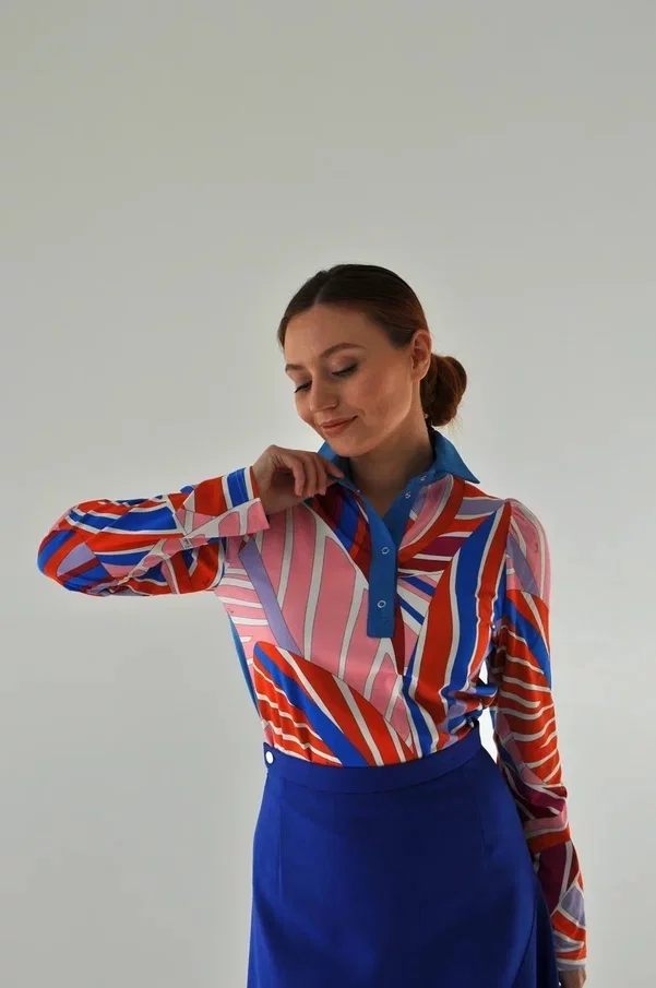 Рубашка - поло "Небо"