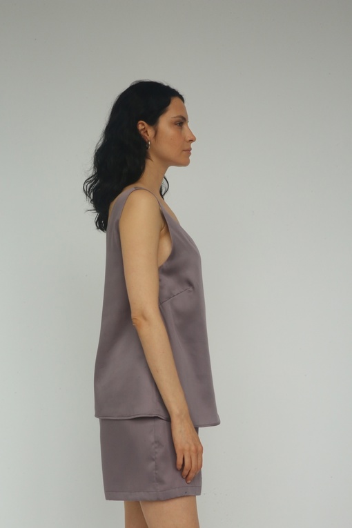 Женский топ "Сливовая дымка"