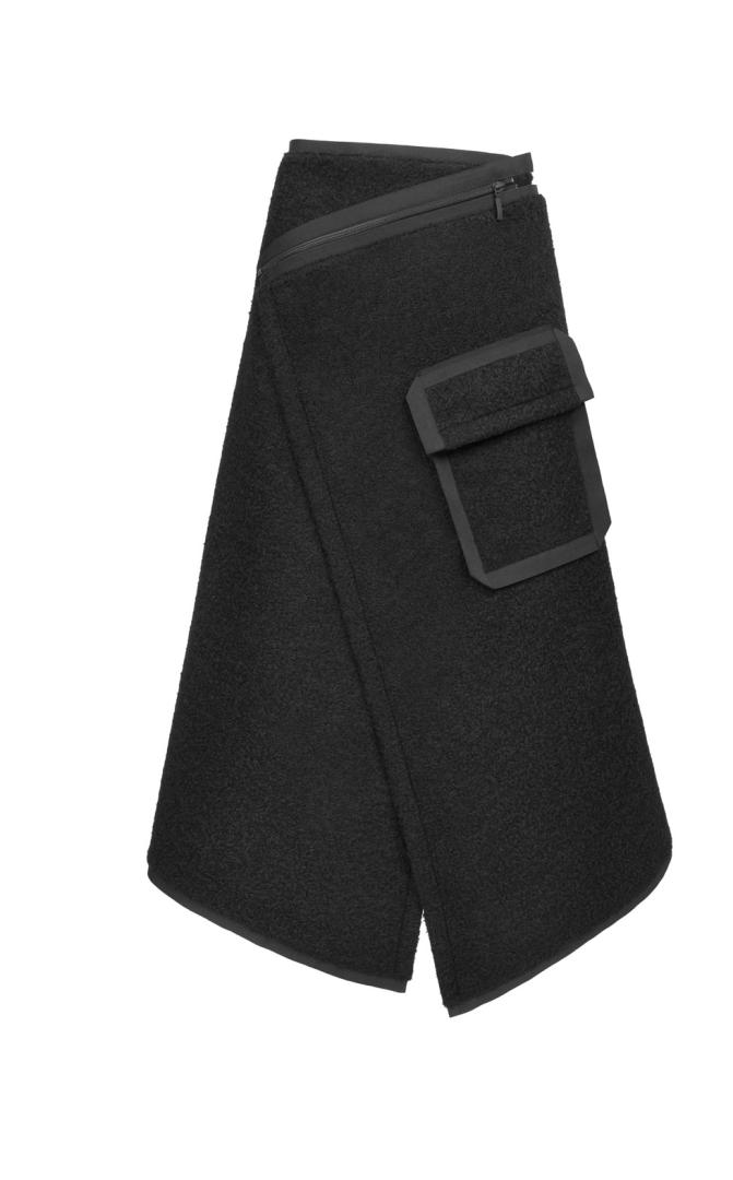 Юбка на запах из шерсти