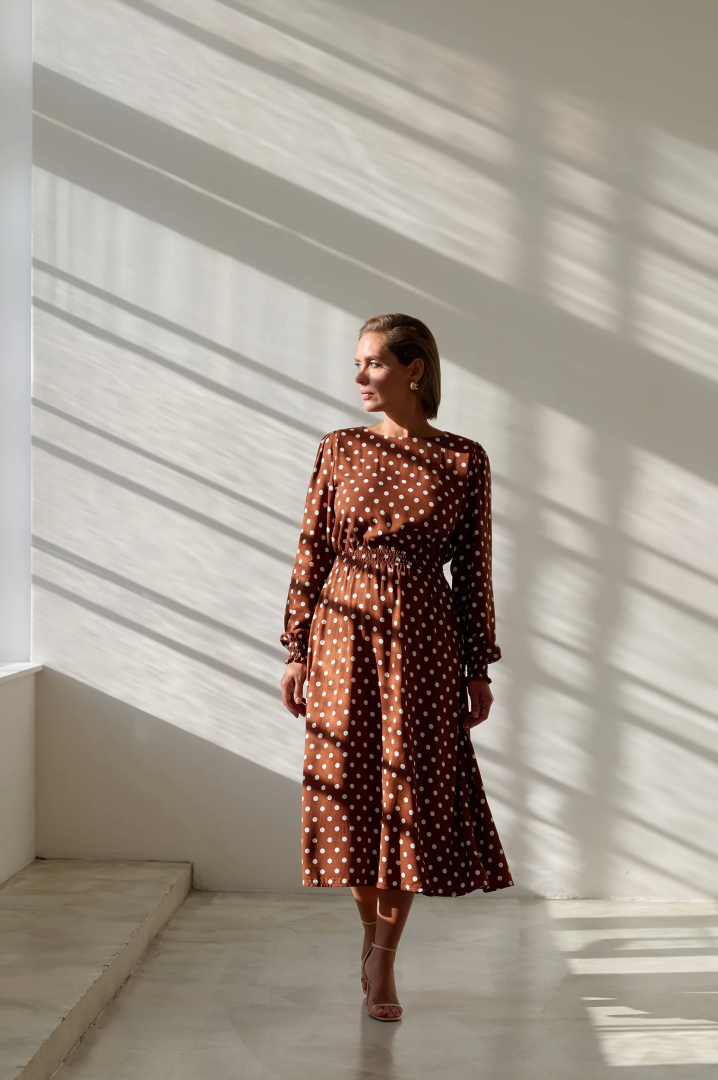 Розалин, принт "горох"