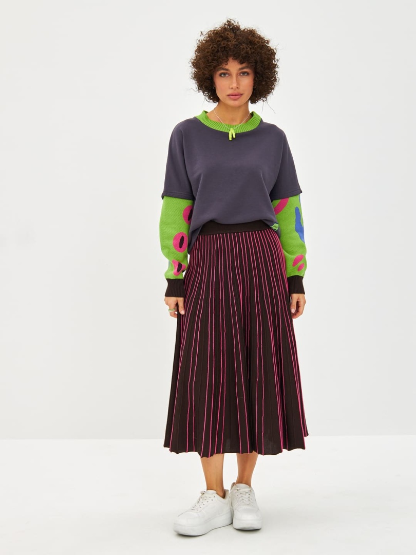 Юбка трикотажная с Сhoco Pink