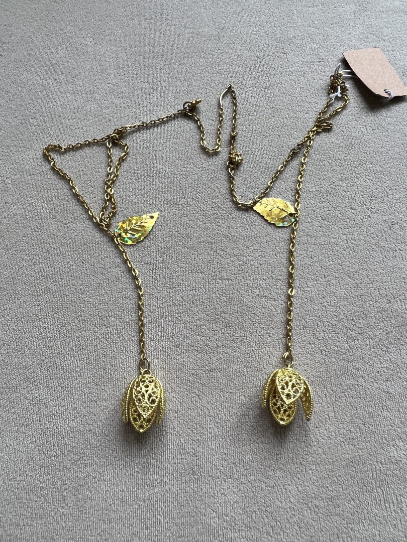 Миты - золотистые цепочки для лица