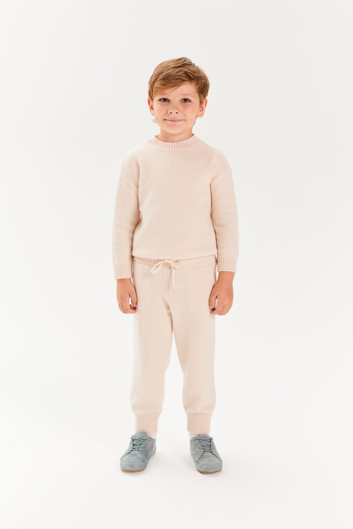 Джоггеры из кашемира детские "Взбитые Сливки" Джоггеры из кашемира детские "Взбитые Сливки"