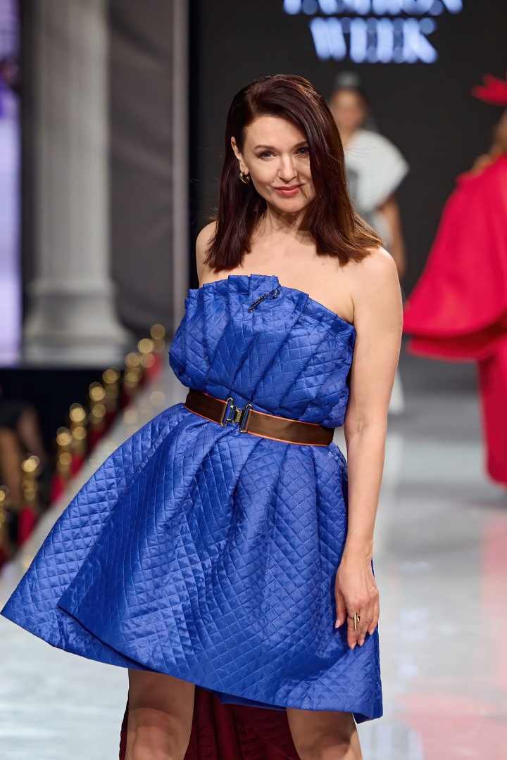 Платье синее