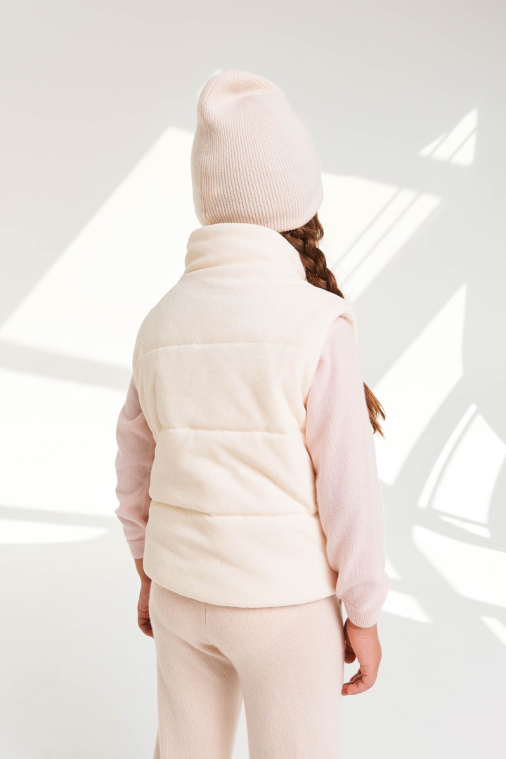 Шапка из кашемира детская "Сливочный Пломбир" Шапка из кашемира детская "Сливочный Пломбир"