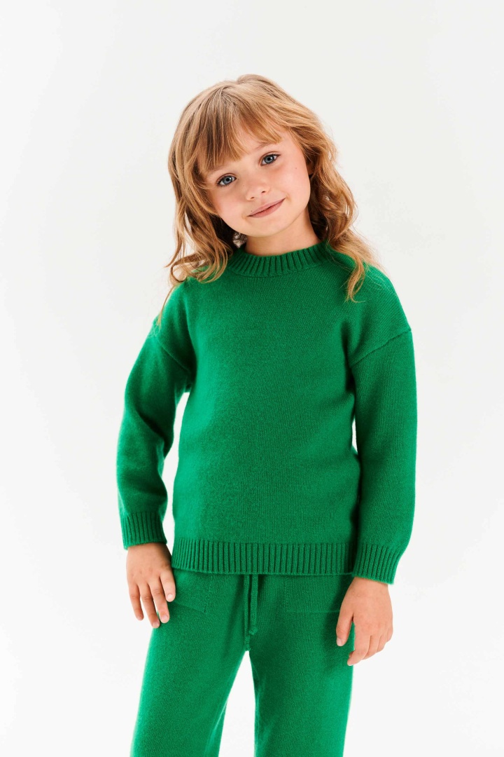 Свитер из кашемира детский "Майская Зелень" Свитер из кашемира детский "Майская Зелень"