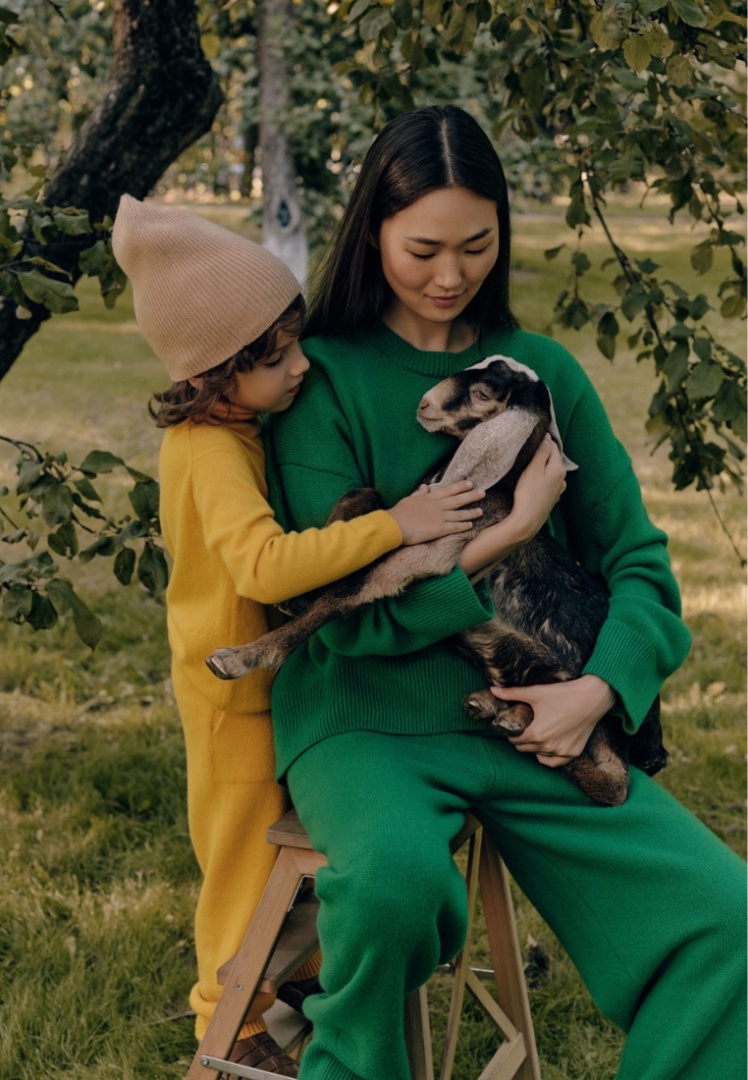 Свитер из кашемира "Майская Зелень"