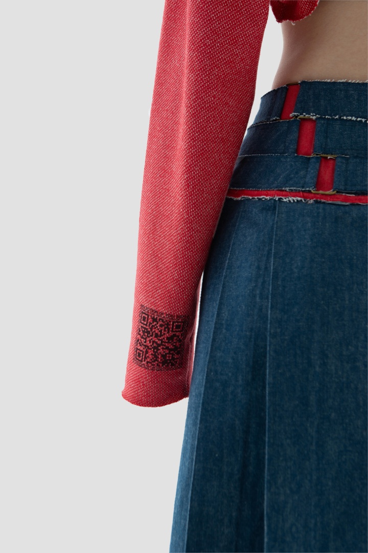 Худи укороченное Crop Hoodie Red