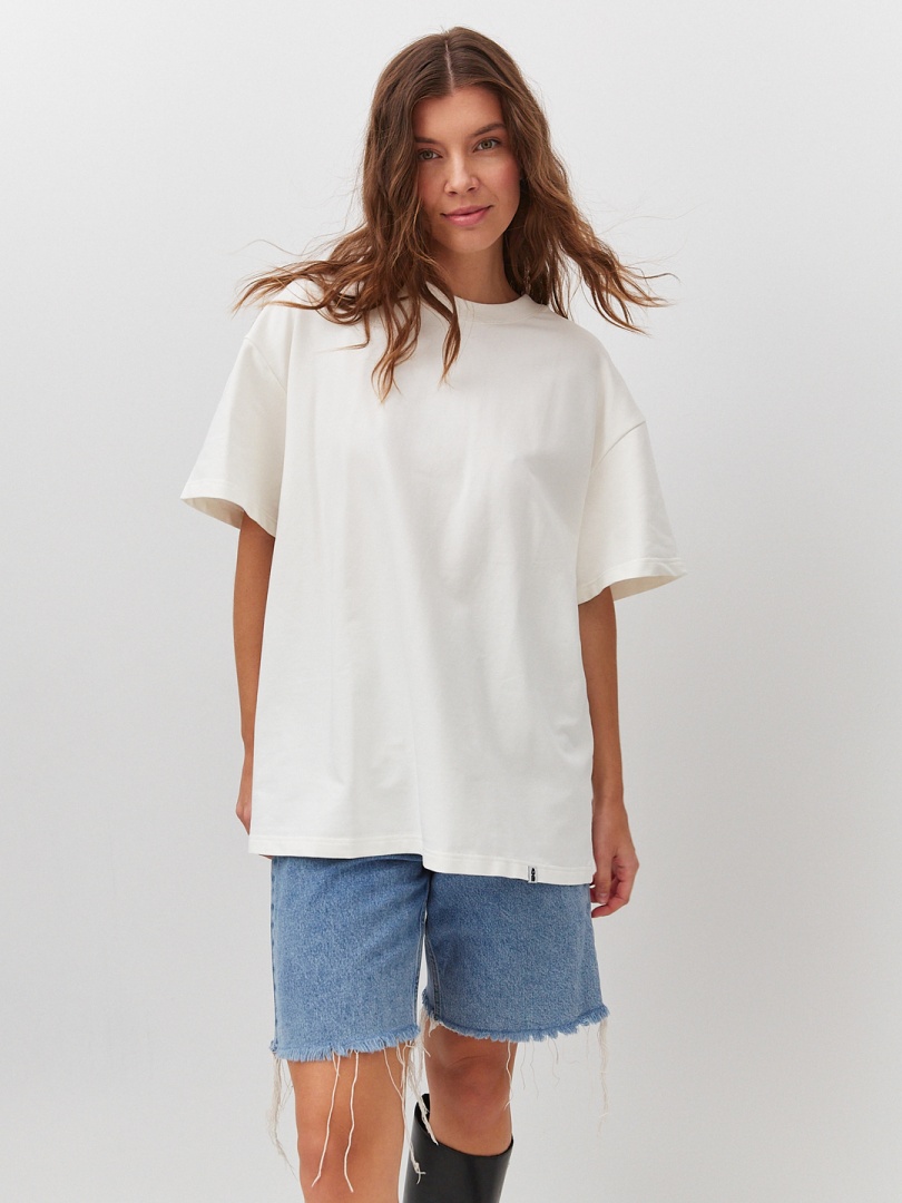 Футболка оверсайз белая