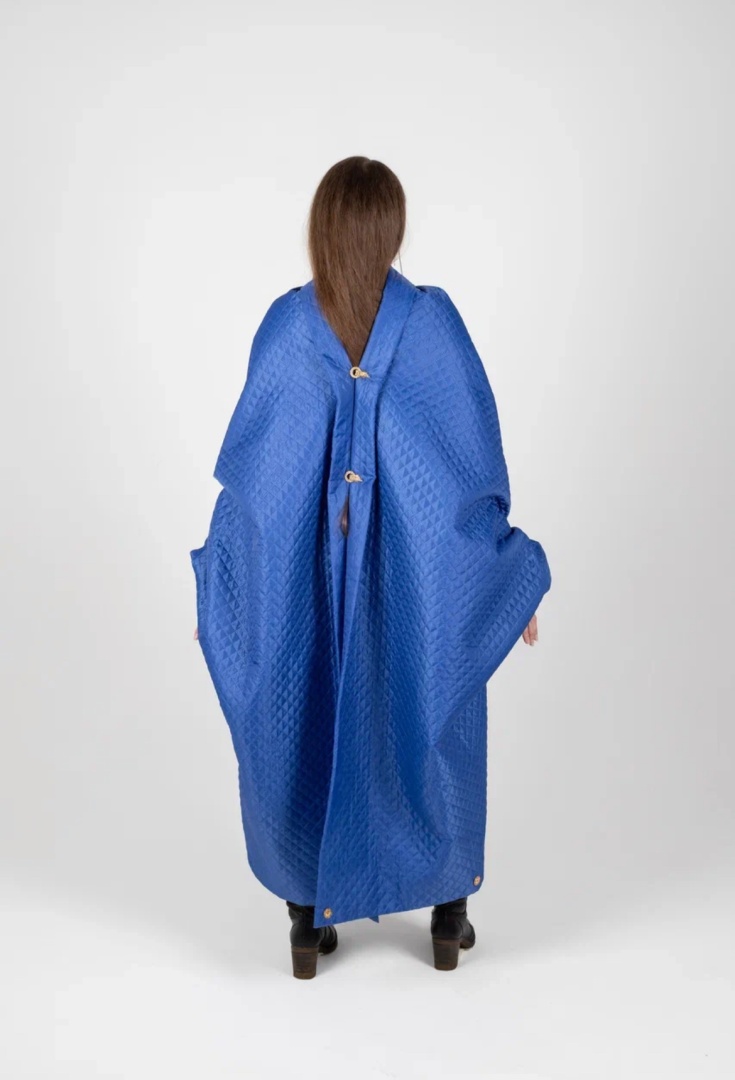 Накидка - трансформер синяя